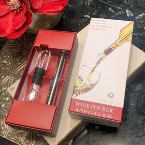 🌹 DERGUAM 3-in-1 Stainless Steel Wine Chiller with Wine Aerator & Wine Pourer